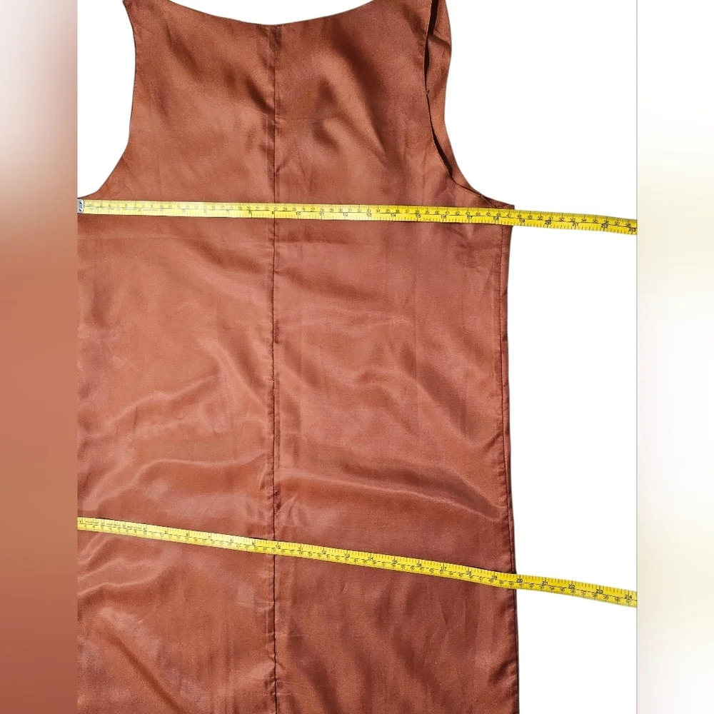 GGC by Jill London Rust Orange Sheath Maxi Dress Medium - Picture 4 of 10